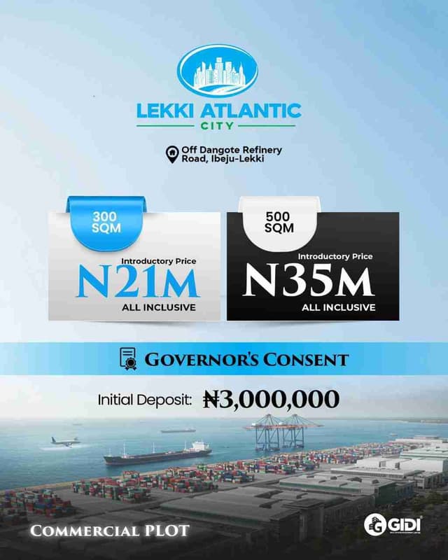 LEKKI ATLANTIC CITY COMMERCIAL LAGOS'S PROSPECTIVE CENTRAL BUSINESS DISTRICT TODAY!*