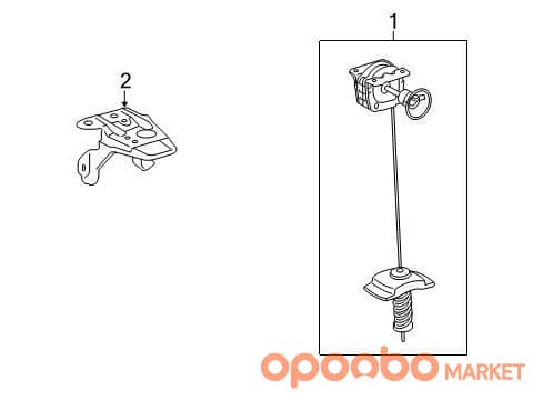 TOYOTA CARRIER SUB-ASSY. 51903-BZ061