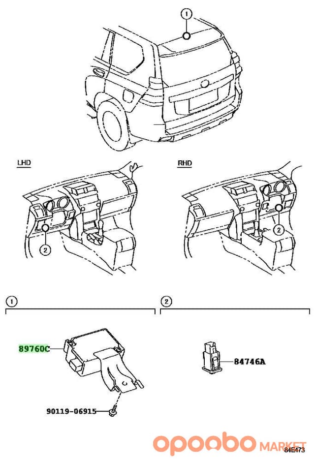 TOYOTA COMPUTER ASSY, 89780-60140