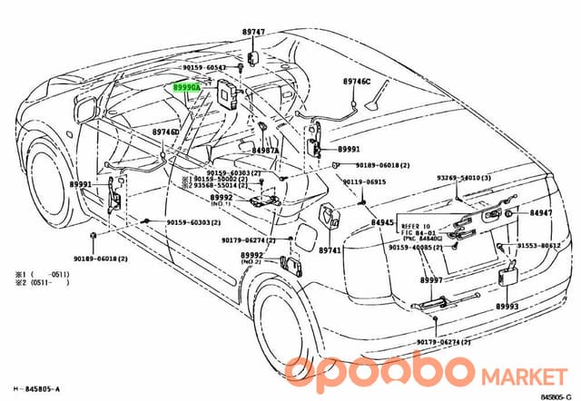 TOYOTA SMART COMPUTER 89990-05012