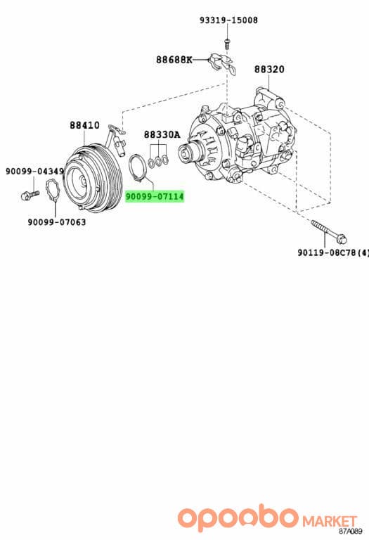 TOYOTA RING 90099-07114