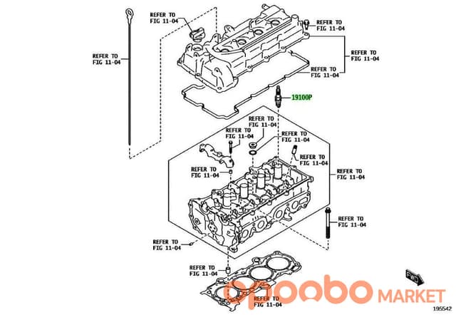 TOYOTA SPARK Plug(ngk,lkr6f-10) 90118-WC285