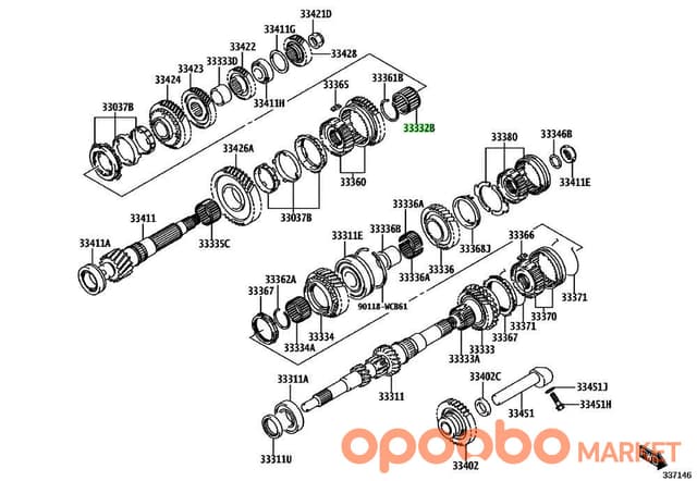 TOYOTA SCREW <std Part> 90118-WCC84