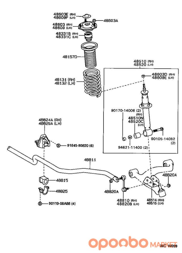 TOYOTA BOLT 90119-08406