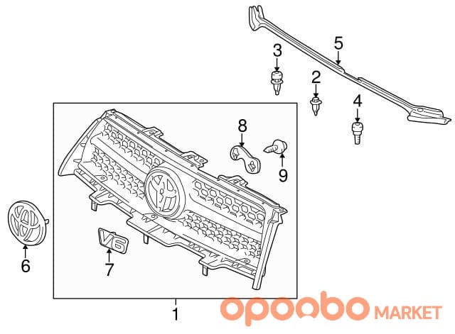 TOYOTA Emblem, SYMBOL 90975-W2011