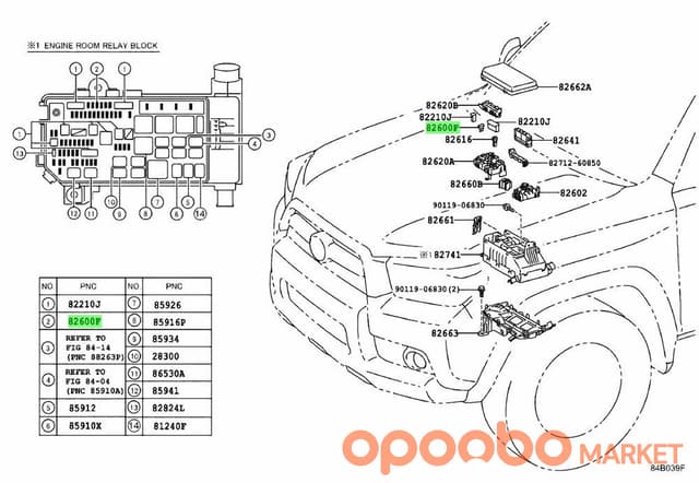 TOYOTA Fuse, MINI 90982-09023